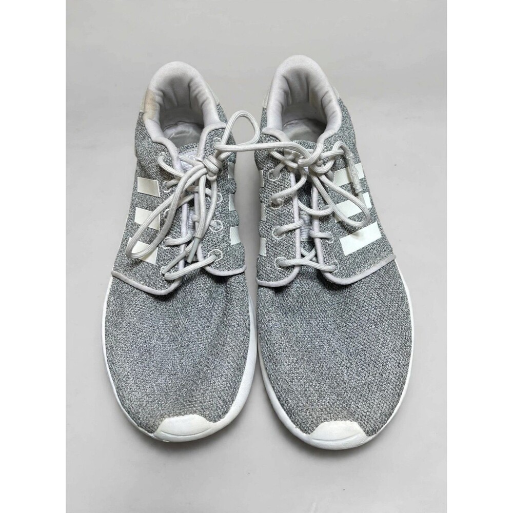 Adidas Cloudfoam White Gray Running Shoes Women's 9.5